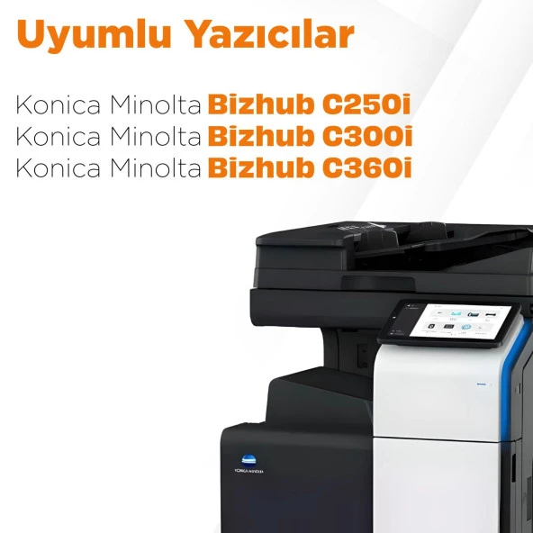 Konica Minolta DR-316 Muadil Drum Ünitesi Mavi / Bizhub C250i / C300i  / C360i - Resim 3