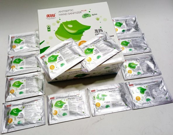 140 Adet Antiseptic Islak Mendil Anti-Bakteriyel Süper Parfümlü Büyük Şık Ambalajlı Dezenfekte Edici
