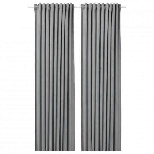 Fon Perde/2 Kanat, Gri, 135x300 Cm, SANDSVINGEL