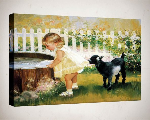 Kanvas Tablo - 60x90 cm   - Yağlıboya Çocuk Tabloları - YC01