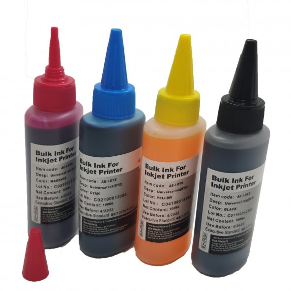 For Canon Pixma Mx475 Kartuş Dolum Mürekkep Seti 4X100Ml Muadil