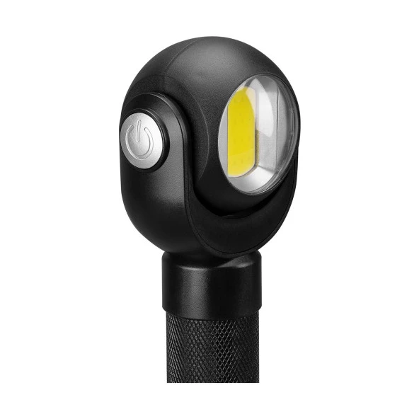S-link 3W Cob + 3W Led Pilli Dönebilen Çift Başlıklı Manyatik Tutuculu El Feneri - 6