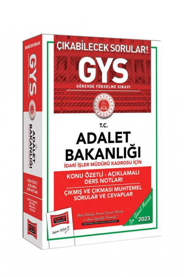 2023 Adalet Bak GYS İdari İşler Müd Kadrosu İçin Konu Özetli Açık Ders Not Çıkmış ve Çıkması Muh Sorular ve Cevaplar Yargı