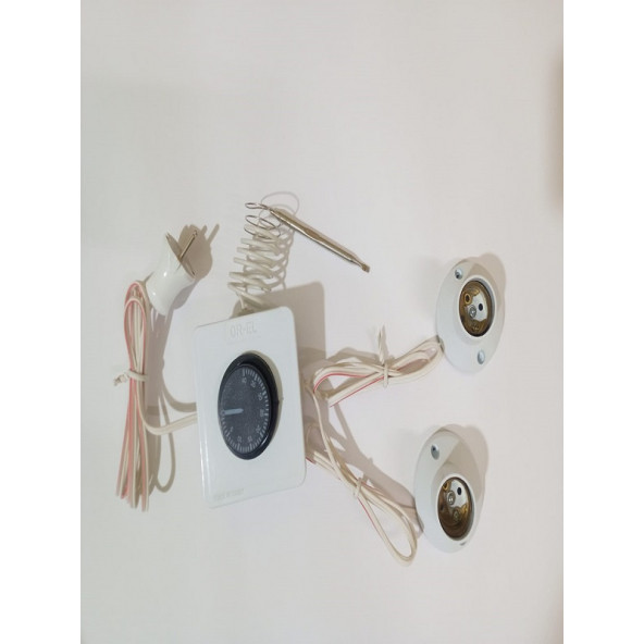 Termostat Kontrollü Düğ. Yanan 1 Lamba Çıkış 1 Sabit Duy Seti Hayvan Kümes Kulübe Isıtma Sistemi Ana Kucağı - 2