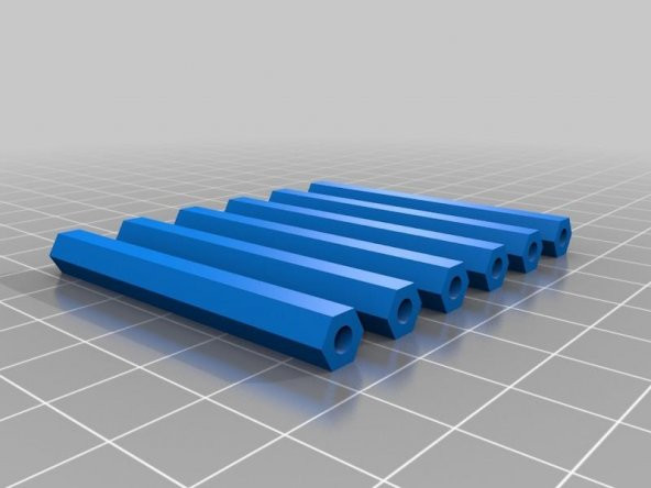 5.7Mm X 50Mm Hex Spacer Plastik Aparat - 2