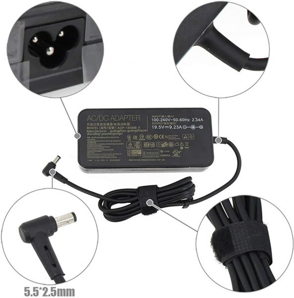 Delta-Liteon 19V 9.5A 180W Adaptör 5.5x2.5mm (Asus 19.5V 9.23A)