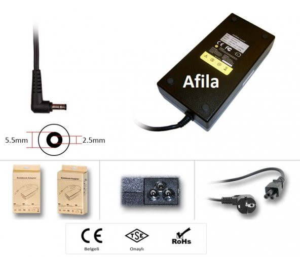 Delta-Liteon 19V 9.5A 180W Adaptör 5.5x2.5mm (Asus 19.5V 9.23A) - Resim 3