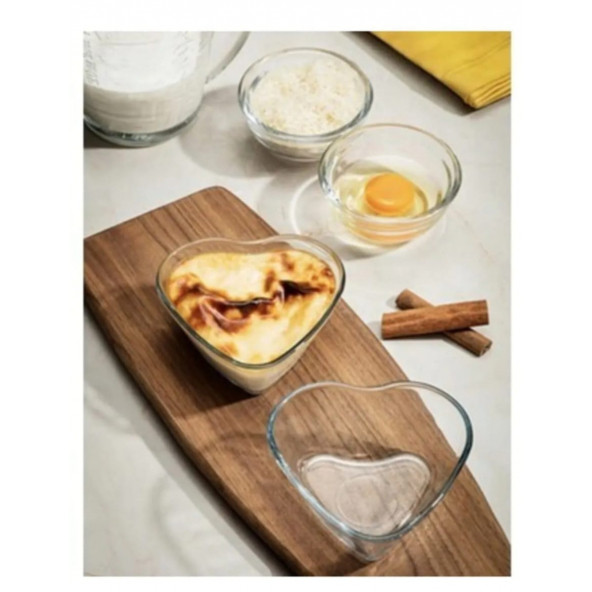 Paşabahçe Borcam Kalpli Mini Kek Kalıbı 2 Li ( 2 Adet )