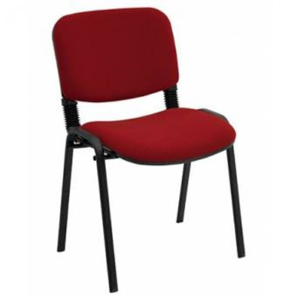 Öğretmen Sandalyesi Form Sandalye Kırmızı Kumaş
