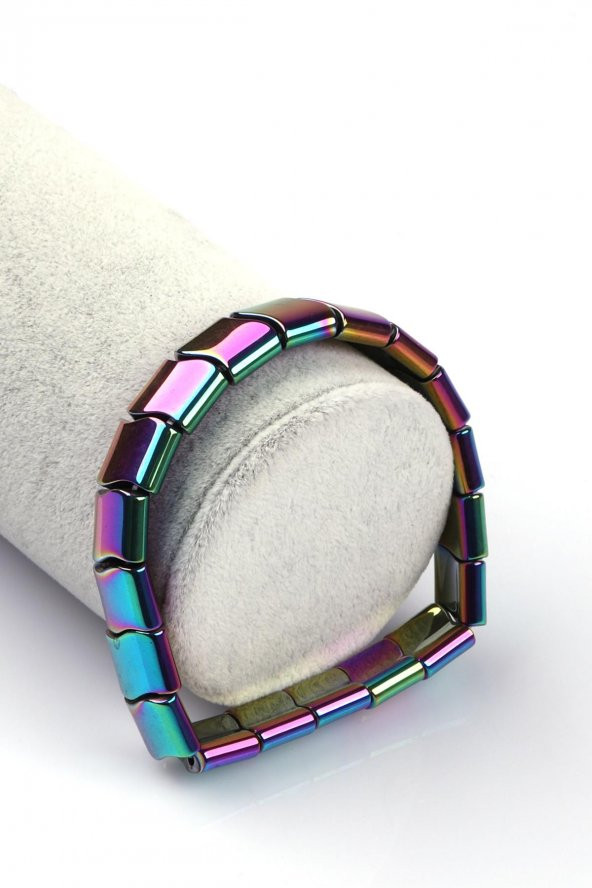 Hematit Doğal Taş Bileklik 9 x 12 mm Özel Kesim