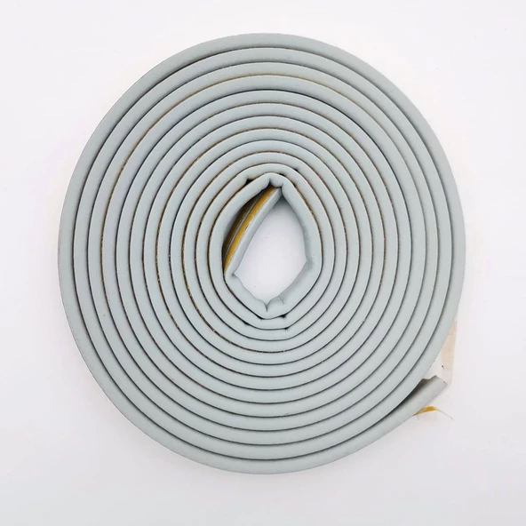 Contacall Bondit Çift Sarım Kauçuk Kapı ve Pencere İzolasyon Bandı Fitili 5X2-10 Metre Gri - 6