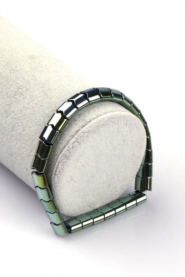 Hematit Doğal Taş Bileklik 6 x 7 mm Özel Kesim ürün görseli