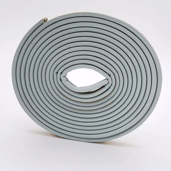 Contacall Bondit Çift Sarım Kauçuk Kapı ve Pencere Izolasyon Bandı Fitili 2X2 4 Metre Gri - 6