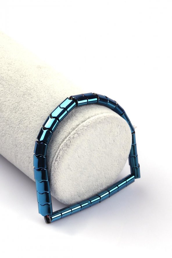 Hematit Doğal Taş Bileklik 6 x 7 mm Özel Kesim ürün görseli