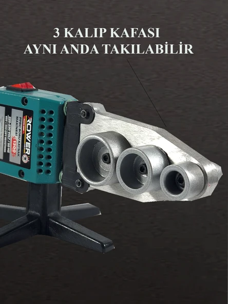 Profesyonel Kullanışlı  1300 Watt PPRC Büyük Boru Kaynak Makinası Seti - 3