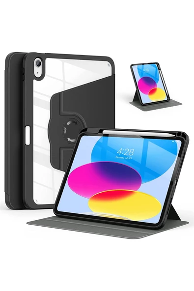 iPad Air 10.9 5.Nesil Uyumlu 360° Dönebilen Pino Tablet Kılıfı ürün görseli 1