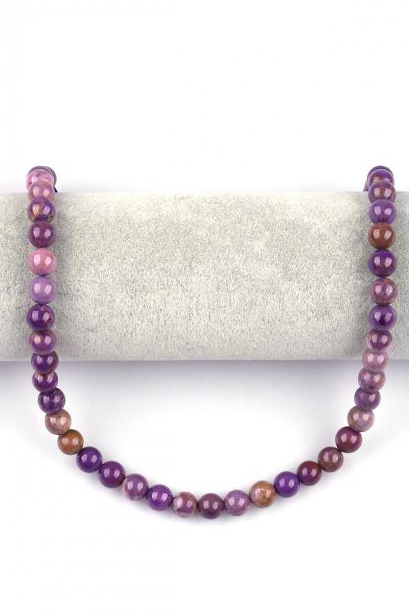 Fosfosiderit Doğal Taş Dizi 8 mm Küre Kesim - Resim 2