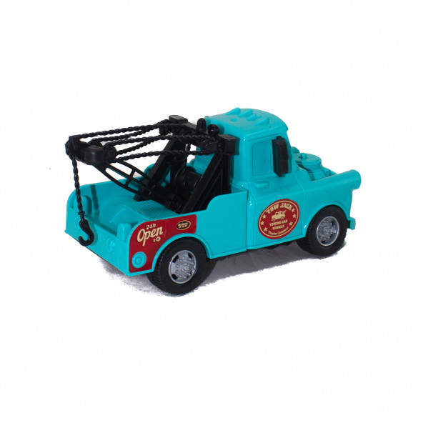 Oyuncak Çekici Kamyonet Işıklı Sesli Çekici Mavi - 4