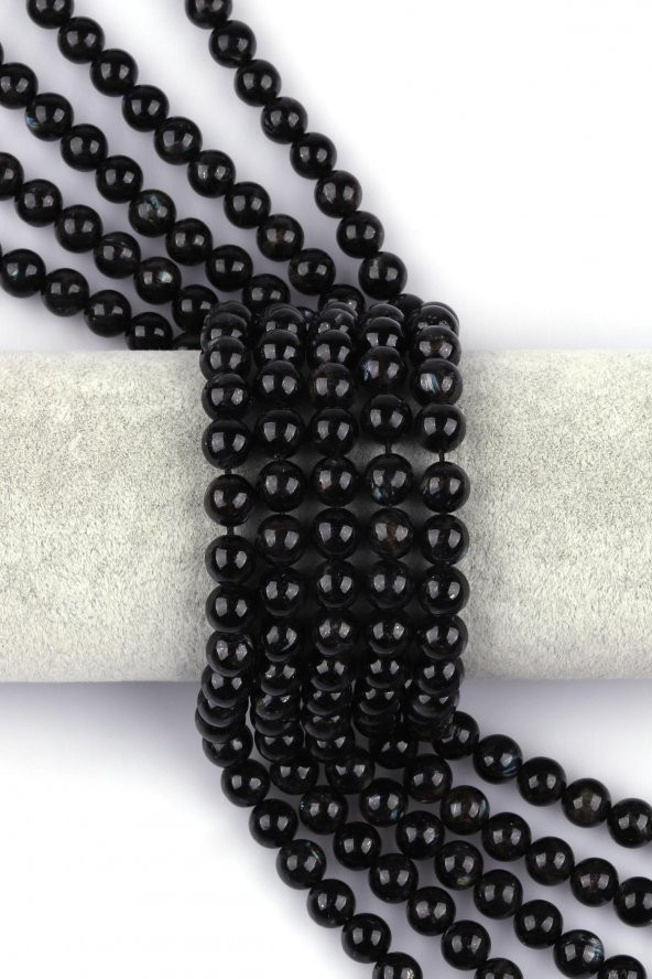 Nuummıte Doğal Taş Dizi 8 mm Küre Kesim