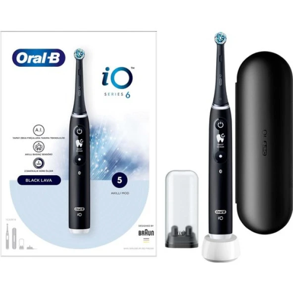 Oral-B Io 6 Şarjlı Diş Fırçası - Siyah