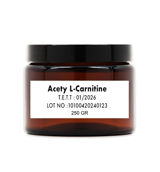 ACETYL L-CARNITINE HCL (ASETİL L-KARNİTİN HCL) 250 GR - Resim 2