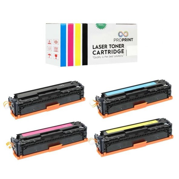 TKPrint Canon LBP-631CW LBP-633CDW CRG-067 Çipsiz Muadil Toner Seti CMYK 1250 Sayfa