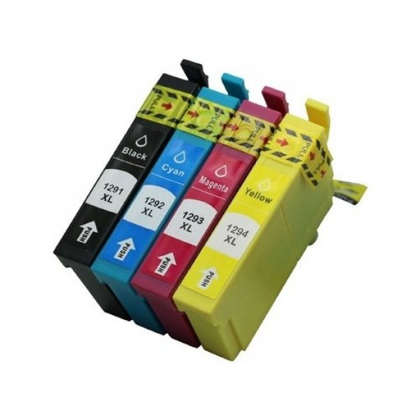 Eko Kartuş Epson Workforce WF-3010DW (T1291-T1292-T1293-T1294) Set Muadil Kartuş - Resim 2