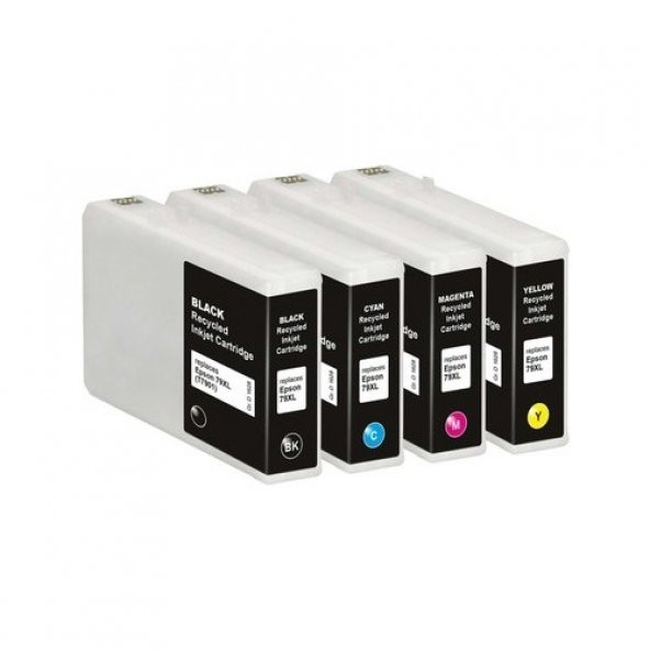 Eko Kartuş Epson 79XL/ (T7901-T7902-T7903-T7904) /7911-2-3-4/C13T79014010 Set Muadil Kartuş - 2