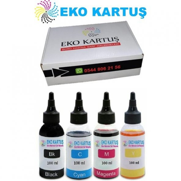 Eko Kartuş Epson Ecotank L300 T664 Takım Muadil Mürekkep