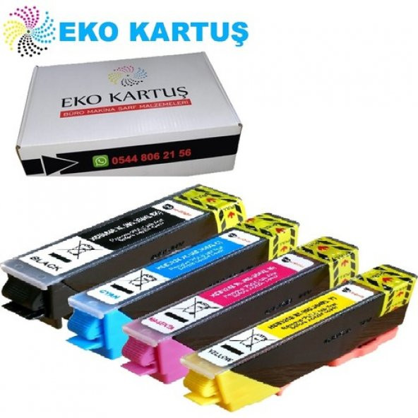 Eko Kartuş Hp Photosmart Premium Fax C309A 4 Renk (364XL) Muadil Kartuş, - Resim 2