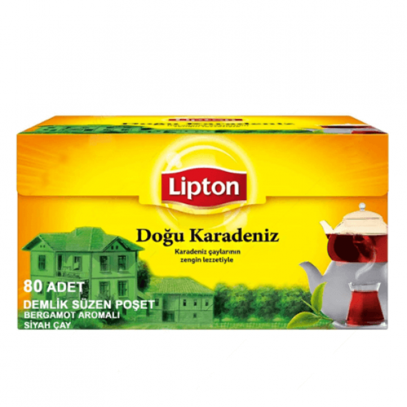 Lipton Doğu Karadeniz Demlik Poşet Çay 80li 256 GR