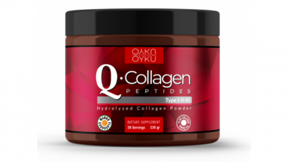 Öykü Q-COLLAGEN / Collagen / Kolajen / Tip 1-2-3 Vitamin C (238gr Toz) 1 Kutu / İlaç Kutusu Hediye - Resim 6