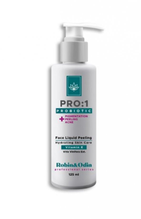 Robin Odin Yüz, Vücut Likit Peeling 125 ml / Probiotic Aloe Vera E Vit Katkılı Akne Ph Dengeleyici