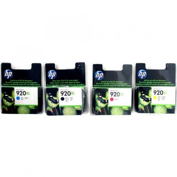 Hp 920Xl Cd972A, Cd973A, Cd974A, Cd975A 6000/6500 4 Lü Avantaj Paket ürün görseli