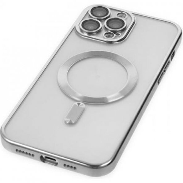 Polham iPhone 13 Pro 6.1inç Silikon Kılıf, Magsafe Uyumlu, Kamera Korumalı, Lazer Kesim Kılıf - 3
