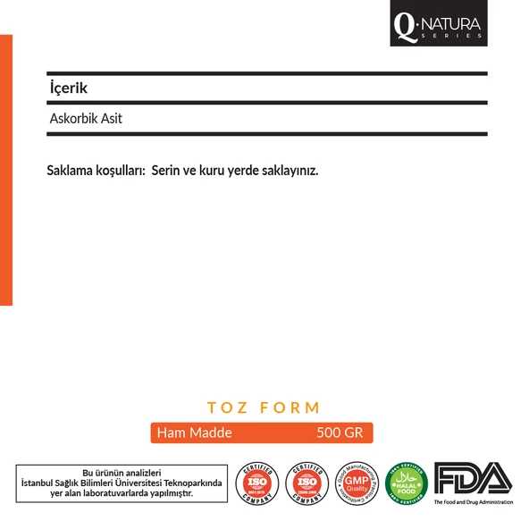 C Vitamini Askorbik Asit 500 gr - Resim 4