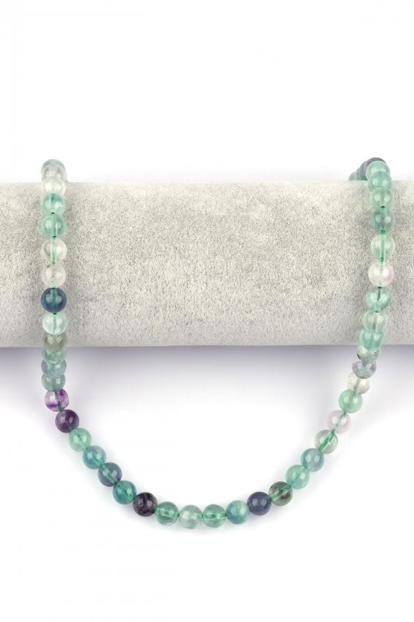 Florit Doğal Taş Dizi 8 mm Küre Kesim - Resim 2