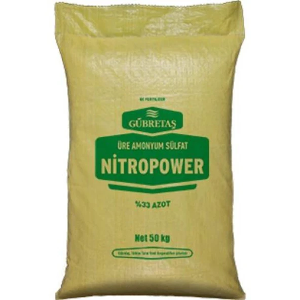 Gübretaş Nitropower Bitki Besini Üre Amonyum Sulfat Demir Suda Çözünür Kükürt %33 Azot Gübresi 1 Kg