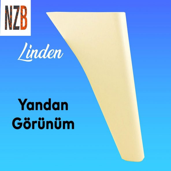 Lüks Mobilya Kanepe Sehpa TV Ünitesi Koltuk Ayağı 20 cm Krem Baza Ayak - 3