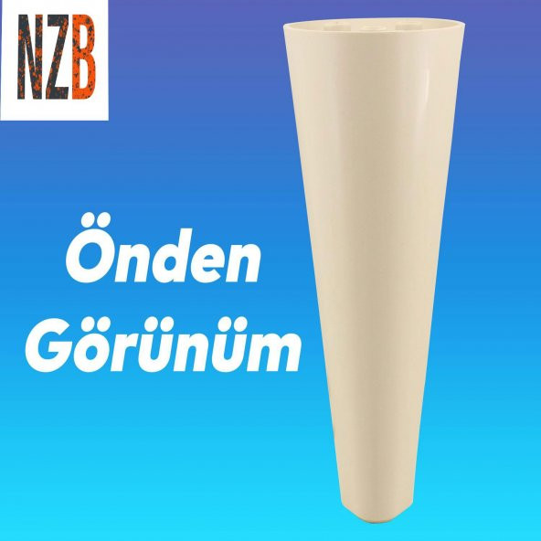 Lüks Mobilya Kanepe Sehpa TV Ünitesi Koltuk Ayağı 18 cm Krem Baza Ayak - Resim 3