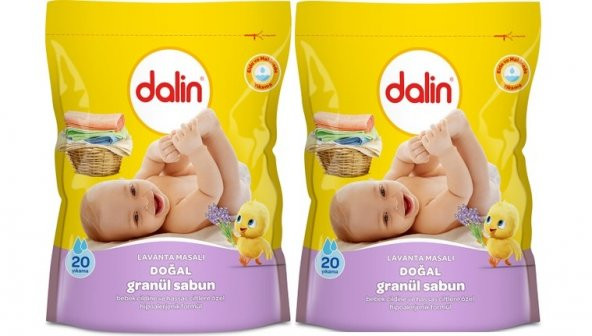 Dalin Doğal Granül Sabun Toz Deterjan 2'li 1000*2  2000 Gr
