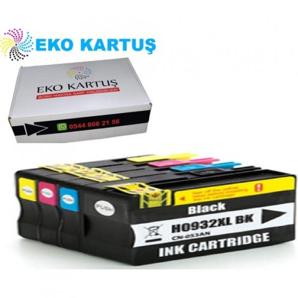 Eko Kartuş Hp Officejet 7510 (932XL-933XL) Muadil Kartuş, - 2
