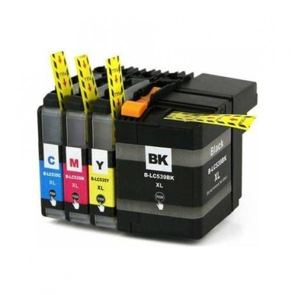 Eko Kartuş Brother DCP-J100 Muadil 4 Renk Kartuş Seti 535XL-539XL