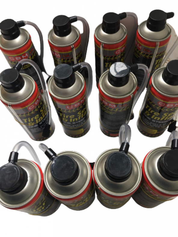 Cbm Araç Oto Motosiklet Lastik Onarıcı Tamir Edici Şişirici Sprey Lastik Tamir Kiti 400ML 12Lİ - 3