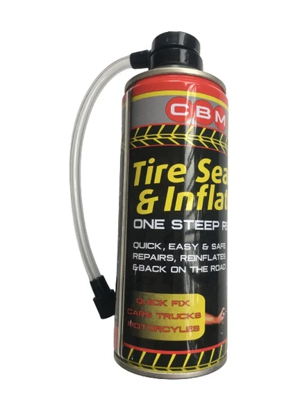 Cbm Araç Oto Motosiklet Lastik Onarıcı Tamir Edici Şişirici Sprey Lastik Tamir Kiti 400ML 12Lİ - 4