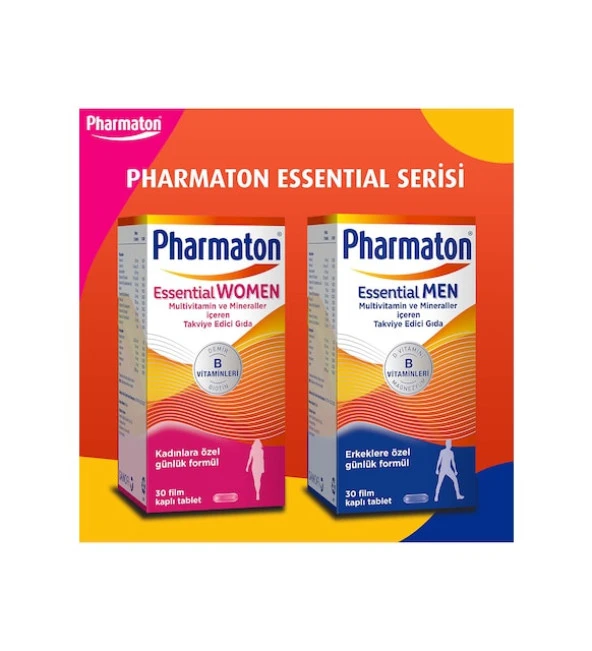 Pharmaton Essential Men & Women Takviye Edici Gıda 30 Tablet
