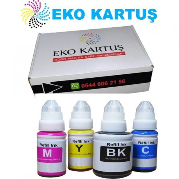 Eko Kartuş Canon Pixma G2411 Muadil Mürekkep, - Resim 2