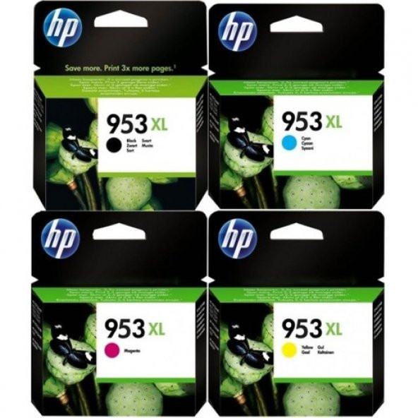 Hp 953XL 4lü Set Kartuş ürün görseli