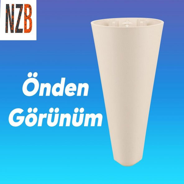 Lüks Mobilya Kanepe Sehpa TV Ünitesi Koltuk Ayağı 14 cm Krem Baza Ayak - Resim 5