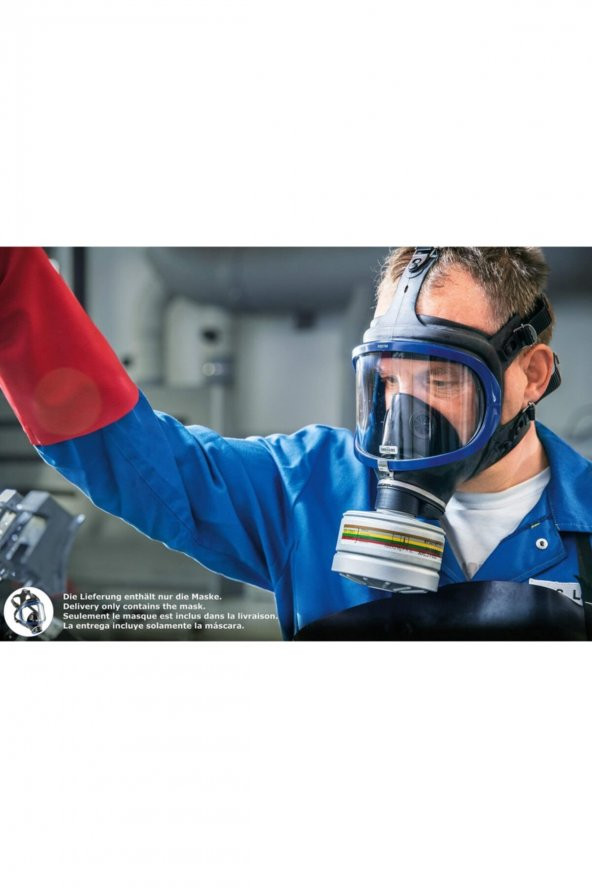 Drager X-plore® 6300 Tam Yüz Gaz Maskesi Mavi Renk X 5 Adet - 5